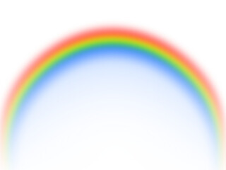 Abstract Rainbow Arc with Concentric Circles color isolated on a transparent background