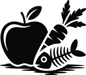 vegetable, and seafood for nutrition, balanced diet, wellness design, culinary education, organic lifestyle