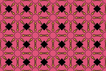 Vintage seamless floral pattern vector illustration with a geometric leaf texture and retro color design for textile fabric wallpaper decor