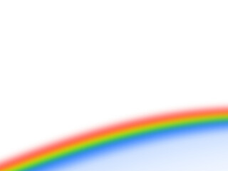 Curved Rainbow Edge with Jagged Border on White graphic isolated on a transparent background