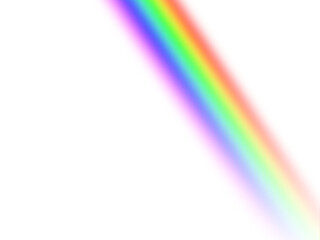 Diagonal Rainbow Stripe with Jagged Edge on White band isolated on a transparent background