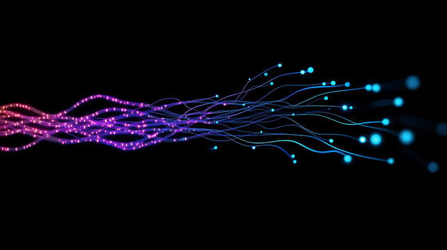 Abstract Tech Background of Neural Networks and AI