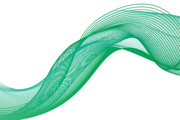 Abstract waves isolated on transparent background