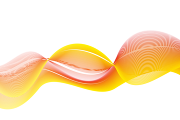 Abstract waves isolated on transparent background