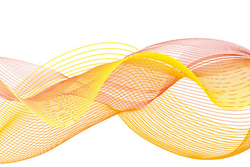 Abstract waves isolated on transparent background