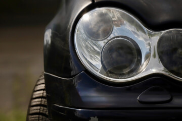 vintage car headlight