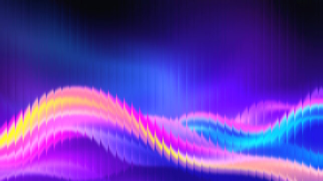 Stunning neon wave background for a modern design, use as a vibrant backdrop or captivating overlay, perfect for futuristic projects and creative campaigns