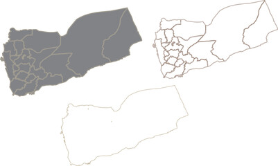  vector illustration of Yaman map