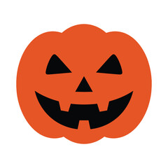 Classic jack o lantern halloween pumpkin face design