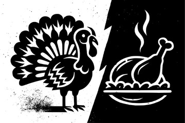 Turkey time! A perfect design for Thanksgiving, celebrations, and autumn festivities projects
