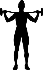 Strong muscle woman