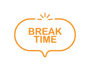 break time text	