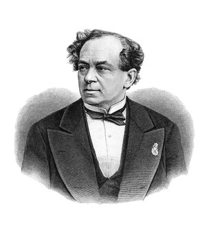 Vasily Vasilyevich Samoilov, Russian actor and artist, old vintage illustration, 1876