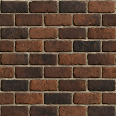 Obraz premium Seamless aged brown brick wall texture — weathered masonry surface for classic architectural facades