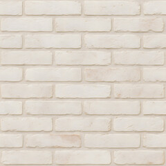 Fototapeta premium Seamless light cream brick wall texture — soft neutral masonry surface for modern architecture