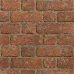 Obraz premium Seamless earth-toned brick wall texture — rustic and natural masonry background for exteriors