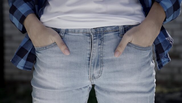 man shows empty pockets, crisis, bankruptcy and business zeroing, no money to pay credit, unemployment and poverty, life in debt, finance desperate inflation, the concept of impoverishment of people. - Powered by Adobe