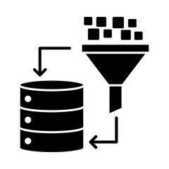 Data Collection Icon, Collecting data, Information gathering, Data acquisition tools, Data insights, and Data reporting. Vector illustration.