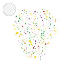 Colorful Confetti Explosion Background for Celebration Party Design