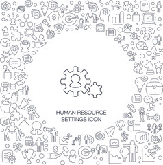 Human Resource Setting Icon