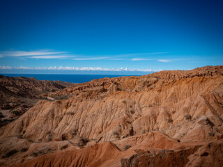 Red Rock Formations at Fairytale Canyon, Kyrgyzstan