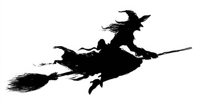 Witch On Broom Images – Browse 252,484 Stock Photos, Vectors, and Video ...