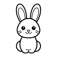 easter bunny with eggs
