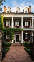 Obraz premium Elegant Historic Southern Mansion.