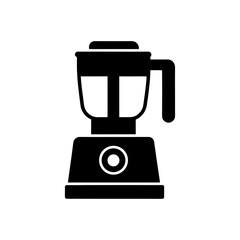 food processor icon black silhouette vector illustration on transparent background