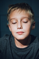 portrait of a young boy