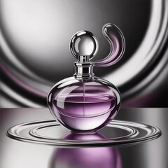 perfume bottle mockup isolated on white background