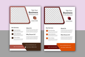 Corporate modern and standard quality flayer design.