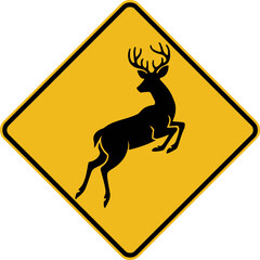 Deer Crossing Sign
