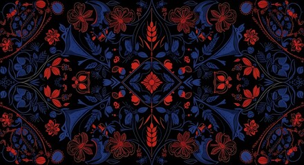 Intricate Floral Pattern Design.