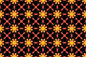 Seamless vintage floral damask pattern with ornamental textile elements for decorative wallpaper or fabric design