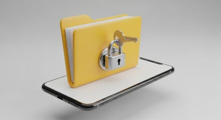 Securing Digital Information on Mobile Devices With Locked Folders and Keys