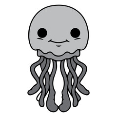 Cute Jellyfish Illustration