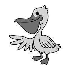 Cartoon Pelican