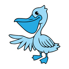 Cartoon Pelican