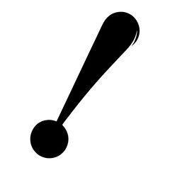 Stylized microphone icon with a round base and elongated head design