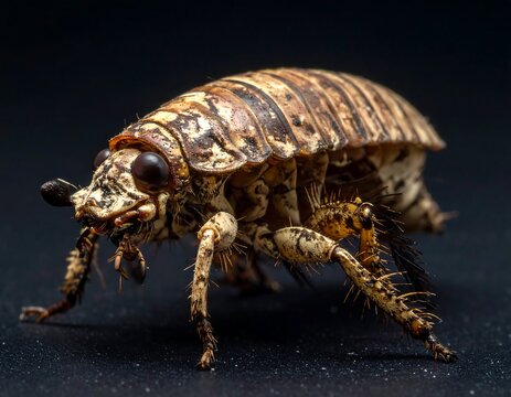 Close-up of a segmented insect