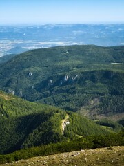 Panoramic View from Schneeberg Mountain in the Austrian Alps