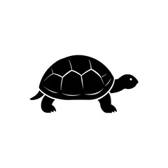 Gentle Turtle Silhouette Icon