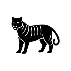 Powerful Tiger Silhouette Icon