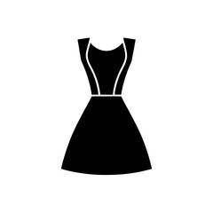 Title: Elegant Women's Dress Icon
