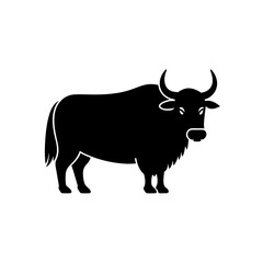 Strong Buffalo Silhouette Icon