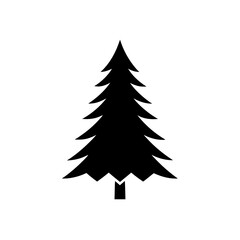 Obraz premium Stylized Pine Tree Icon