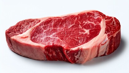 Fototapeta premium Raw Beef Steak Ribeye Loin Marble