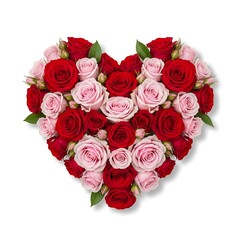 Heart Shaped Rose Bouquet.