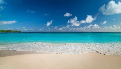 Fototapeta premium Sand Of Beach Caribbean Sea
